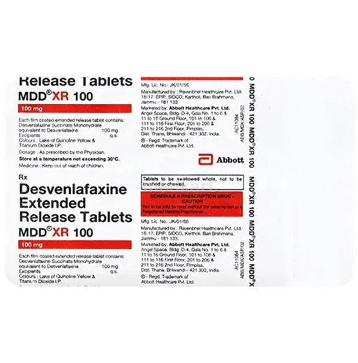 mdd xr 100mg tablet 15's